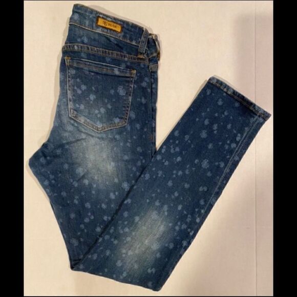 STS BLU PIPER MID RISE SKINNY DANDELION PRINT JEAN - Picture 4 of 8